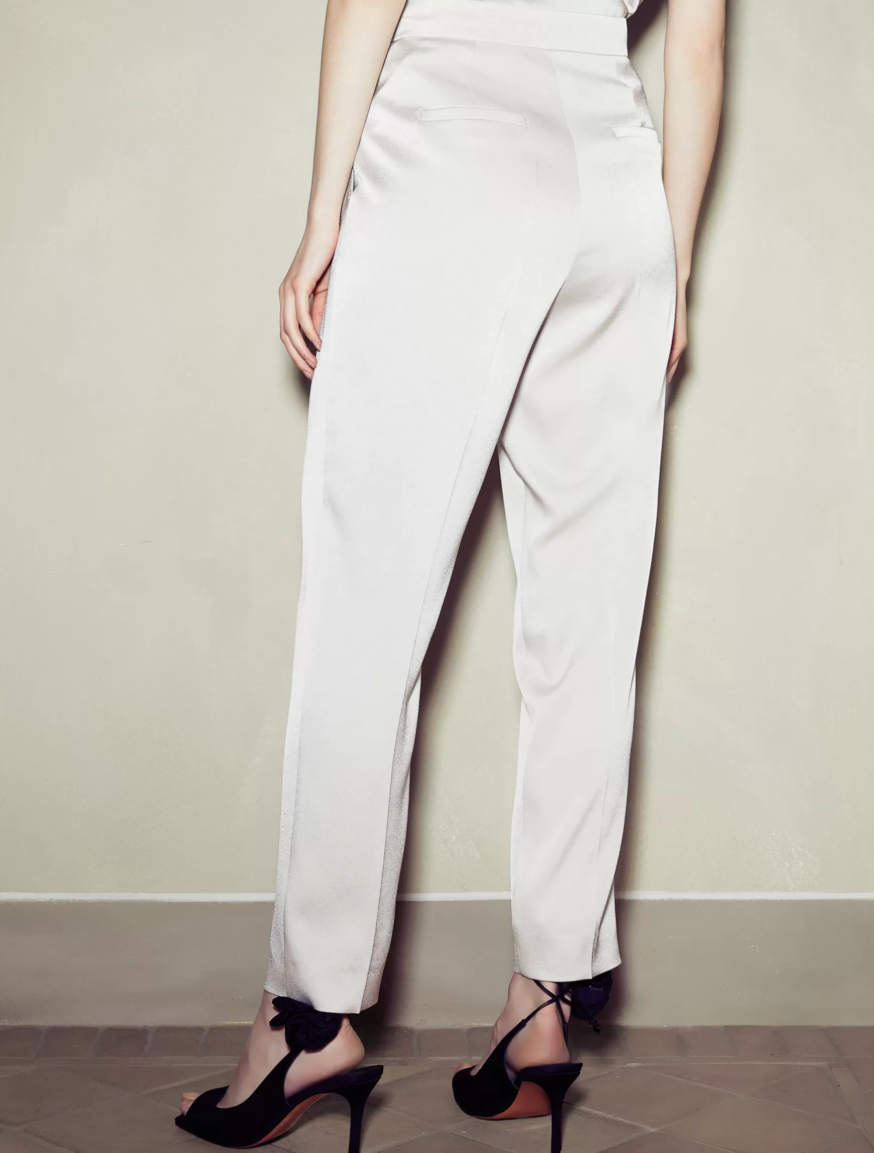 Marella Pantaloni Chino In Satin