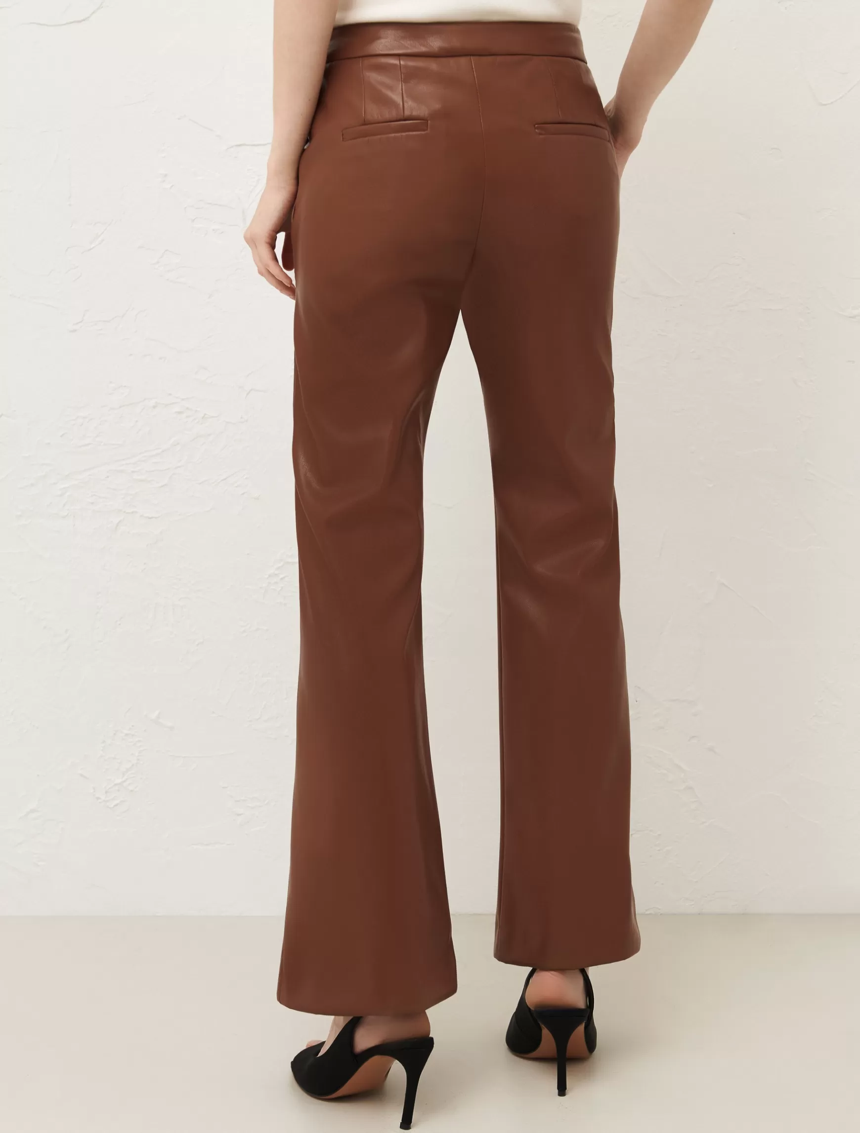 Marella Pantaloni Flare In Jersey Spalmato