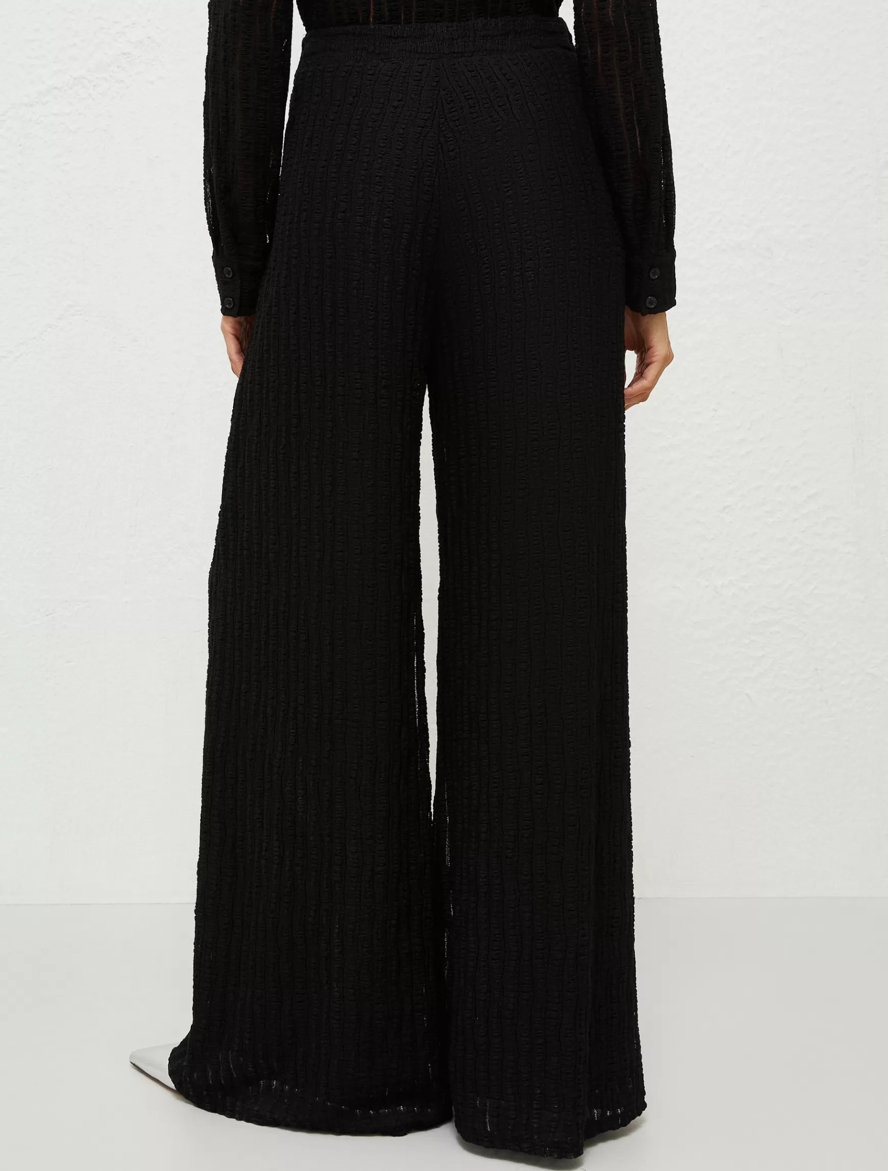 Marella Pantaloni Wide Leg In Pizzo